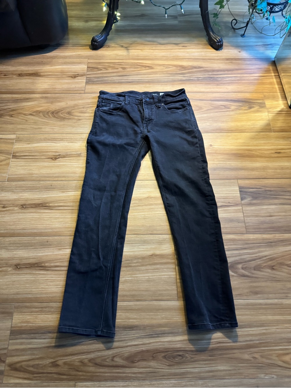 Volcom Men's Straight Black Jeans - Classic Straight Cut